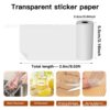 Temu Shine Tiktok Hot Sale Transparent Adhesive Thermal Paper, Thermal Printing Paper, Transparent Sticker