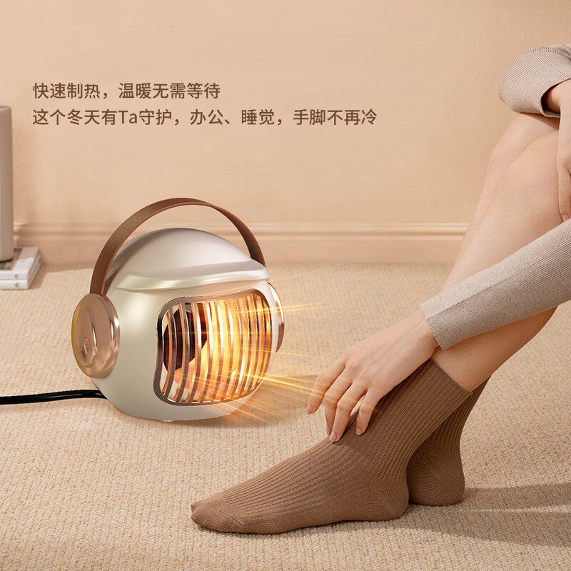 Cross-Border Electric Heater Portable Home Office Desk Electric Heater One-Touch Start Fast Heating Heater