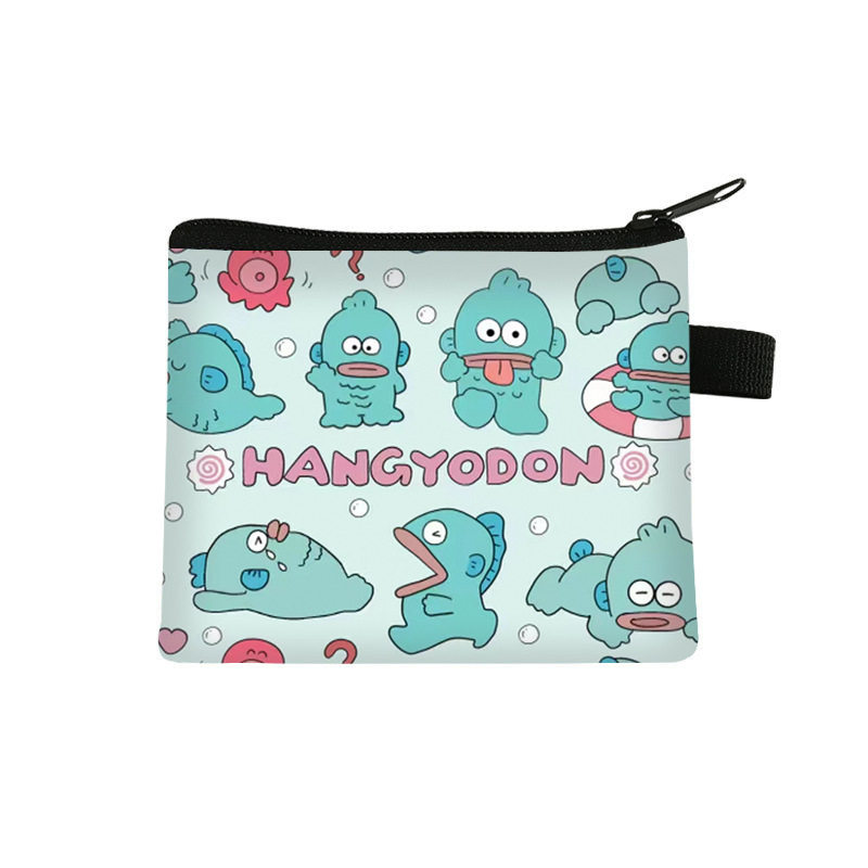 2025 New Clownfishhangyodon High-Looking Coin Purse Cartoon Cute Girls Zipper Storage Bag