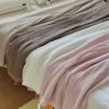 Korean Cotton Waffle Blanket Export Ins Sand Washed Natural One-Piece Dyed Multi-Functional Sofa Blanket Air-Conditioning Blanket