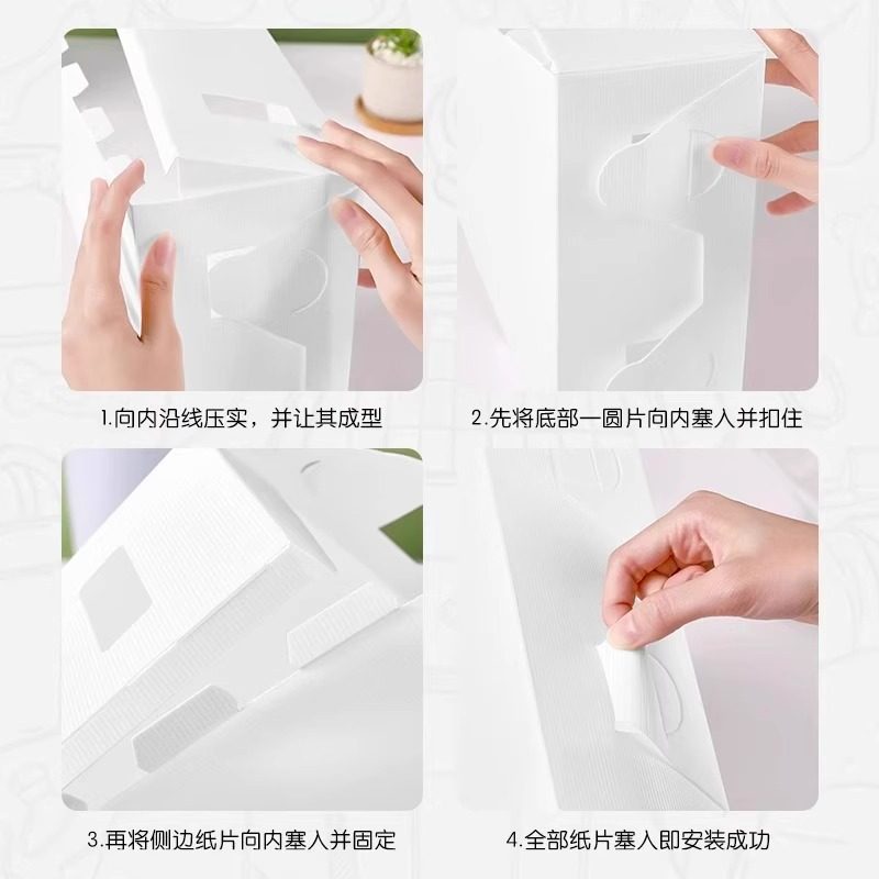 Folding Bookend Book Storage Box Vertical Ins Desktop Desk Office File Rack Book Holder Bookshelf