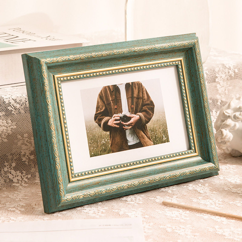 American retro small photo frame 8 inch 6 inch 7 wash photo frame frame A3A4 Wall