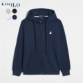 Navy blue white label [zipper style]