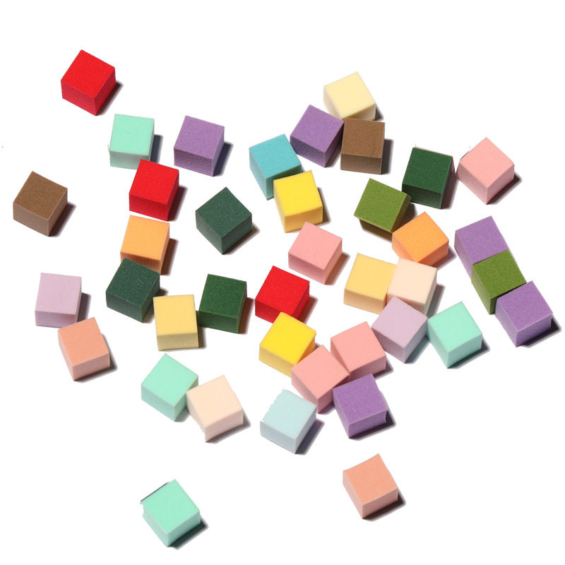 Nail Art 1CM Mini Bean Curd Block Gradient Sponge Clap Glue Blush Small Square Grab Pen Tool suit