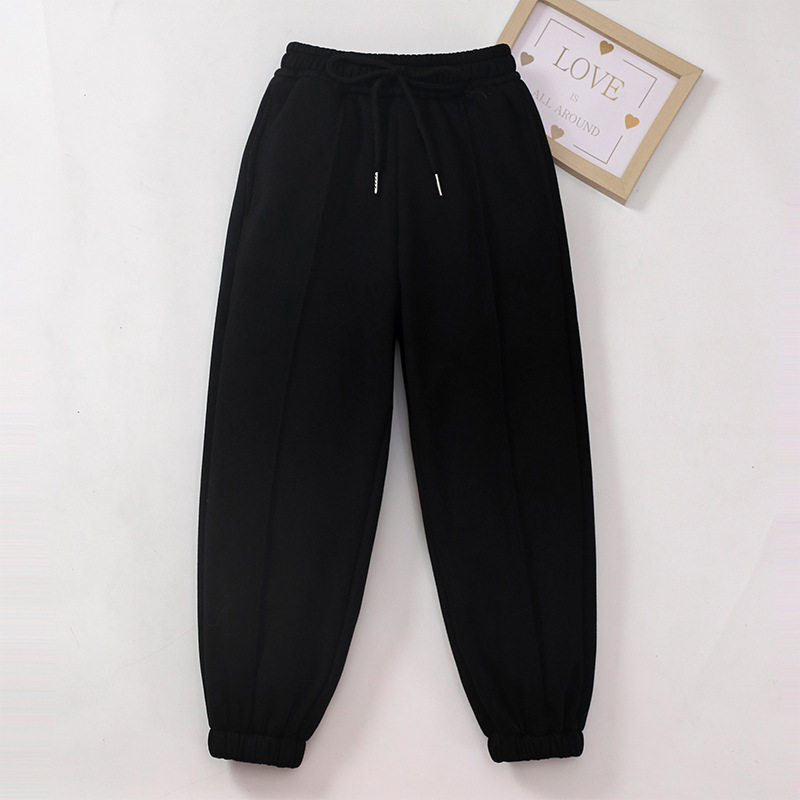 Thickened Fleece-Lined Kids' Long Pants, Winter Thermal Boys' Loungewear Trousers