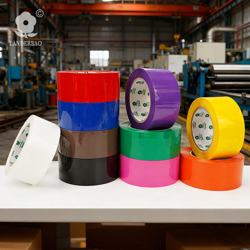 Color tape sealing tape sealing tape logo red yellow blue green black high adhesive sealing large roll color tape