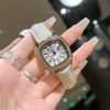 Factory New Wholesale Square Diamond Cross-border Explosions Brown Digital Large Dial Women Quartz Waterproof Watch