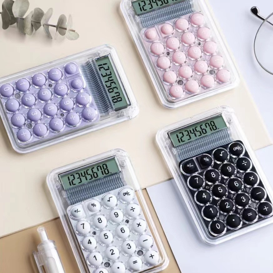 厂家批发可爱迷你大显示高颜值掌上便携式8位电子计算器小型算数