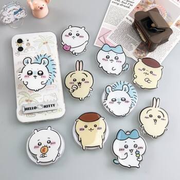 Cute Cartoon Jiyka Wow Airbag Bracket Lazy Telescopic Magnetic Acrylic Drop Glue Mobile Phone Bracket