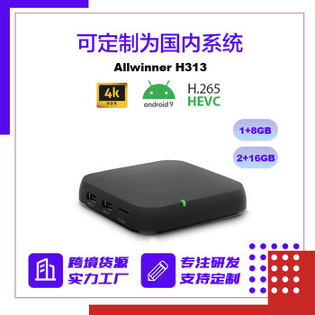 Tv Network Set-Top Box Box Allwinner H313Tvbox Android 10.0 Screen Projection Wifi Wireless Screen Projection Box
