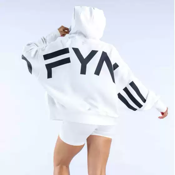 2026 New Amazon Cross-border Women's Fashion Print Thickened Versatile Long Sleeve Loose Hoodie