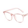 2024 New Internet Celebrity Same Style Myopia Glasses Retro Rice Nail Anti-Blue Light Flat Glasses Transparent Color Elegant Glasses Frame