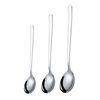 Korean style spoon 304 stainless steel spoon long handle mixing spoon dessert spoon coffee spoon eating spoon household spoon soup spoon