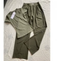 Army green suit