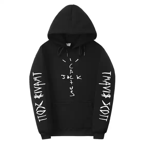 Cross-Border Travisscottcactusjack Cactus Jack Trendy Unisex Sweatshirt Hoodie with Fleece Lining