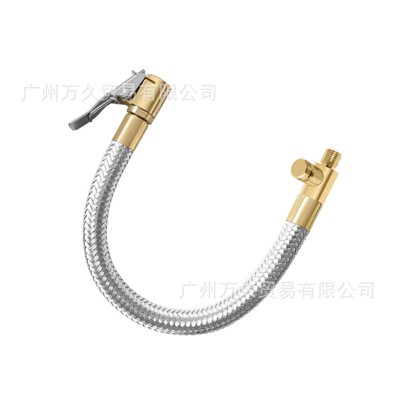 Air pump extension inflatable tube stainless steel pressure-resistant tube car motorcycle bicycle tire inflatable deflatable copper