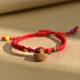 Handmade Dragon Boat Festival Phoenix Tail Peach Peach Red Rope Bracelet Line Wholesale May Children's Colorful Rope Bracelet Jewelry