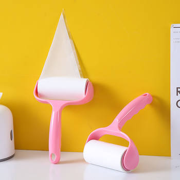 Household roller hair sticking device pet hair scraper clothes hair removal and care roll paper replacement tearable hair sticking device wholesale