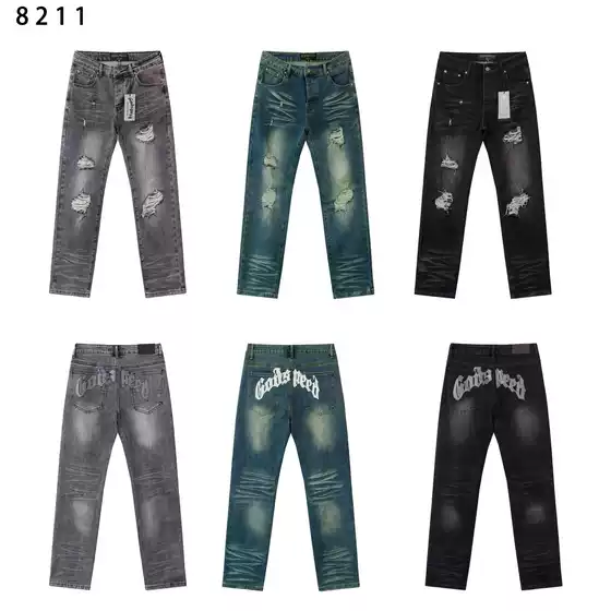 New Foreign Trade Wholesale American High Street Fashion Brand Pug0D Vintage Denim Shorts Workwear Camouflage Classic Style