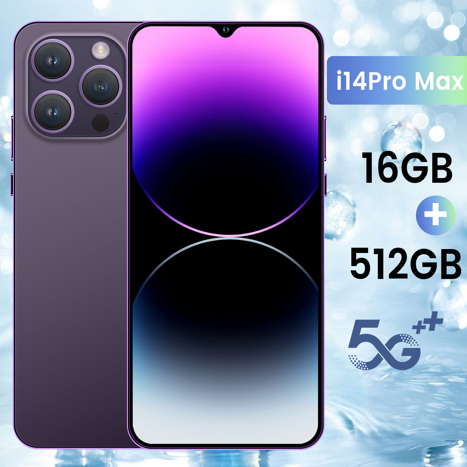 2025跨境手机I14 PRO MAX真4G网络3+32高端超大屏一体智能外贸手