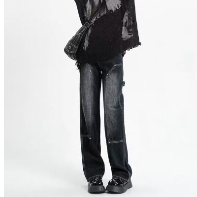 High Waisted Wide Leg Jeans for Women Korean Style Casual Spring Comfortable and Trendy Wholesale Available