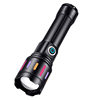 Type-C Rechargeable Strong Light Zoom Multifunctional Flashlight Lithium Battery Long Life Fluorescent Strip Digital Display White Laser Flashlight