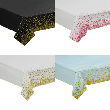 Amazon Party Tablecloth Holiday Party Decoration Tablecloth Peva Disposable Party Tableware Birthday Arrangement Tablecloth