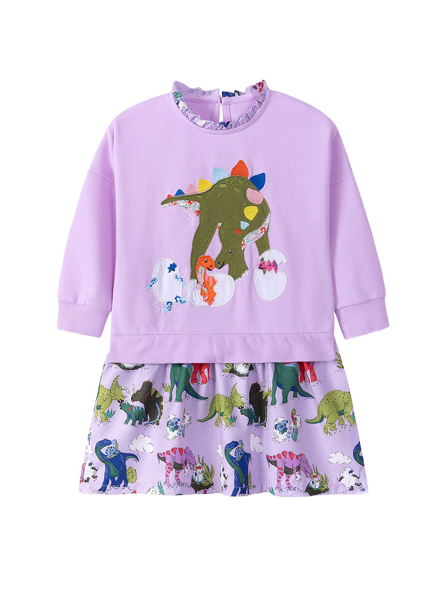 Grosir pakaian anak langsung dari pabrik, gaun anak perempuan style, gaun anak katun 100% musim gugur