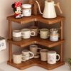 Kitchen Corner Storage Rack Corner Storage Rack Desktop Cup Display Rack Tea Set Display Rack Cup Rack
