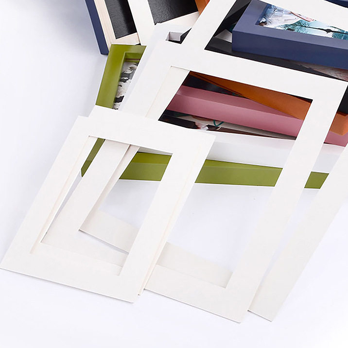 Wholesale photo frame cardboard picture frame accessories photo frame lining A3A4 cardboard 8 10 inch picture frame with hollow cardboard mounting