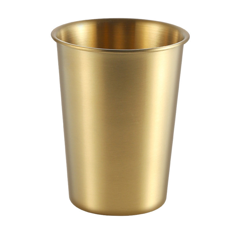 304 stainless steel beer cup juice cup drop-resistant cup commercial single-layer portable cup coffee cold drink cup mouthwash Cup