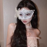 Праздничная маскарадная маска принцессы для взрослых, женская праздничная маска на половину лица, белое перо, маска на половину лица, реквизит для глаз