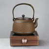 Pure Handmade Raw Iron Pot Cast Iron Uncoated Boiling Water Non-Boiling Teapot Old Iron Pot Electric Ceramic Stove Boiler Tea Set