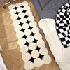 Cream Style Bedroom Carpet Bedroom Bedside Blanket Long Strip Bed Front Floor Mat Plush Master Bedroom Bay Window Mat Sofa Coffee Table Mat