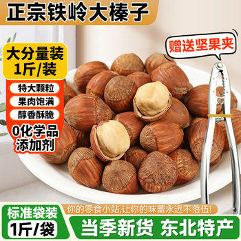 Northeastern Hazelnuts, Tieing Specialty Wild Large Hazelnuts, New Dried Fruits, Roasted Seeds and Nuts, No Additives, Snacks for Pregnant Women, Original Nuts