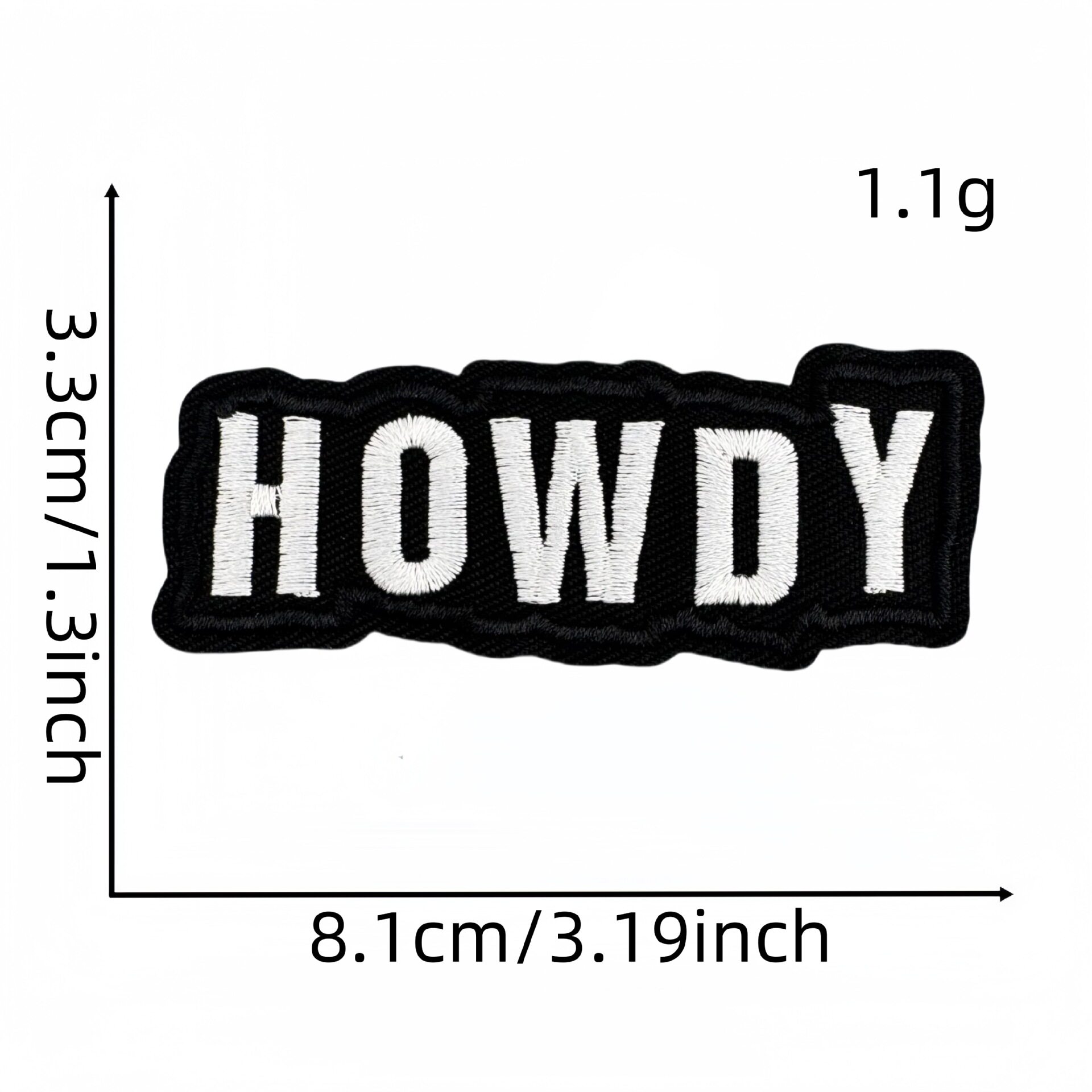 彩色英文字布贴14#