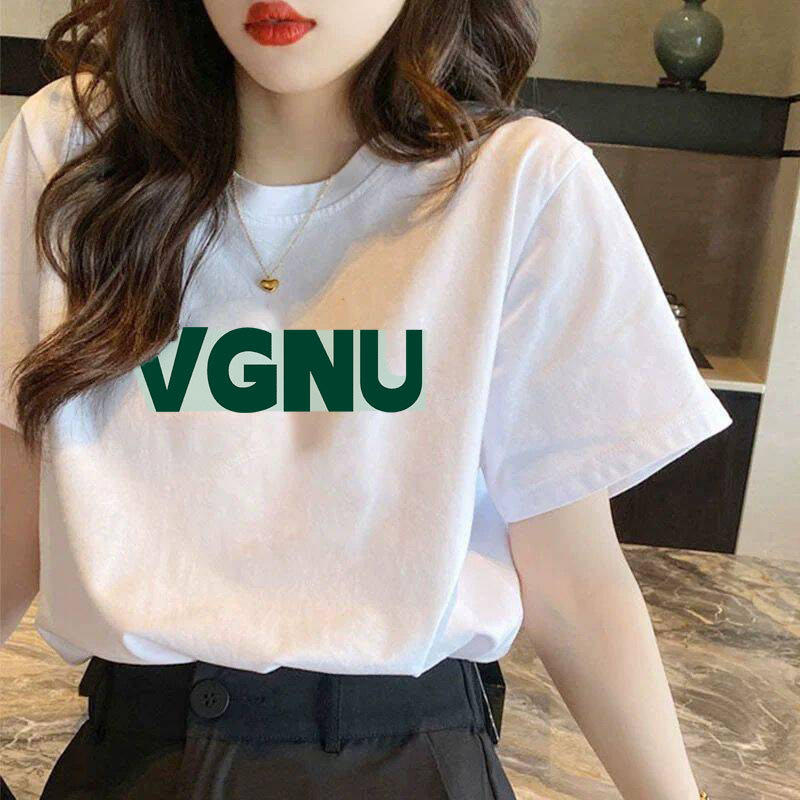 纯棉短袖t恤女大码夏季新款女装宽松显瘦白色体恤上衣打底衫ins潮