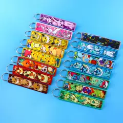 Pokemon Woven Keychain Lanyard Student Campus Accessory Woven Fabric Anime Keychain Accessory