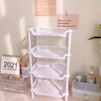 Thickened Bathroom Storage Rack Multi-Functional Free Combination Storage Rack Kitchen Living Room Storage Rack Cosmetics Storage Rack