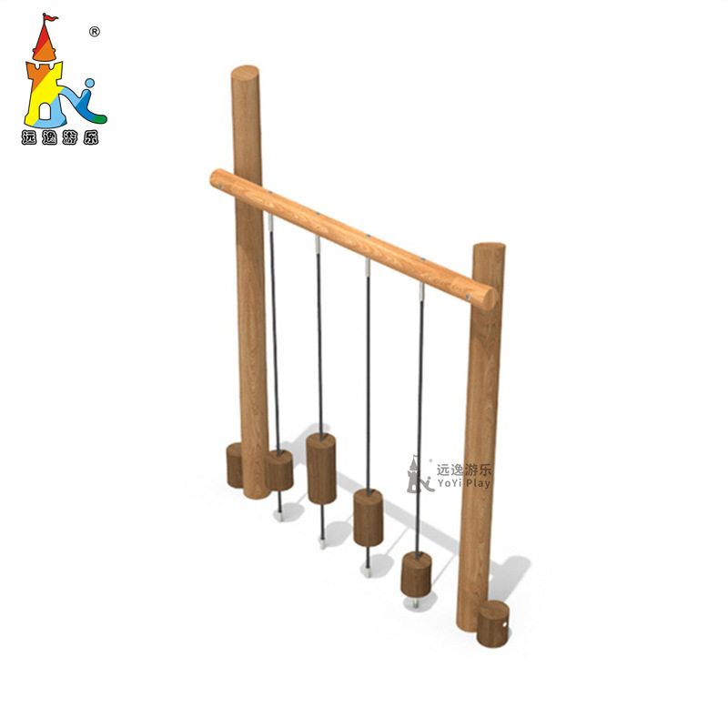 Ecological Leisure and Sightseeing Agriculture Children's Entertainment Facilities Locust Wood Swing Solid Wood Multi-Person Swing Manufacturer