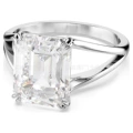 Octopus white diamond white gold ring no. 6