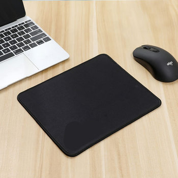 Mouse Pad, Gaming Small Size, Non-Slip, Stitched Edges, All Black Keyboard Cloth Pad, Office and Home Use, Solid Color Desk Pad, Custom Mouse Pad