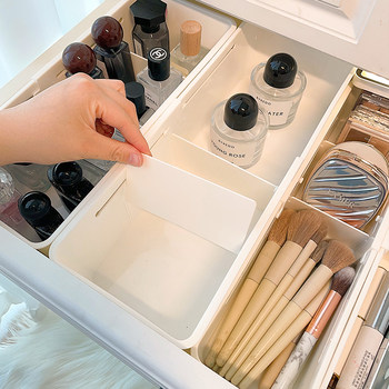Drawer Compartment Storage Box with Built-In Partition Telescopic Cosmetics Lipstick Classification Dressing Table Deep Cabinet Partition Dormitory