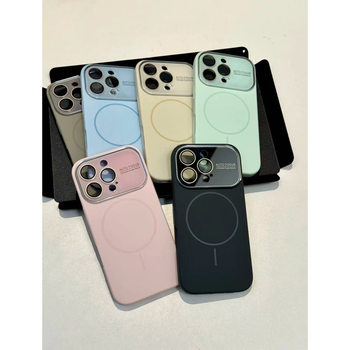Suitable for Apple 16 Mobile Phone Case 17Pro Large Window 13 Wholesale 14Plus Liquid Magnetic Suction 12 Cross-Border 11 Standard Product