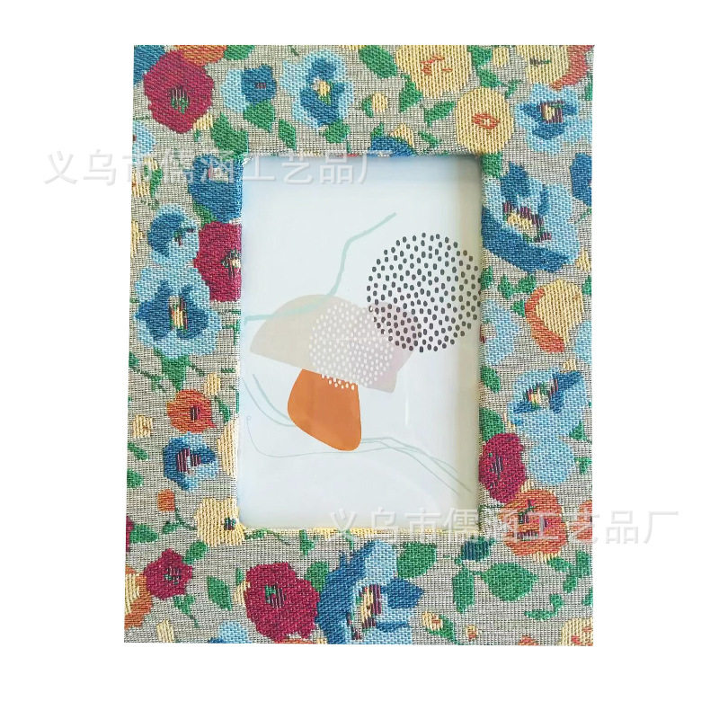 Creative simple rectangular square photo frame creative desk small decoration photo frame cross-border flannel edge frame