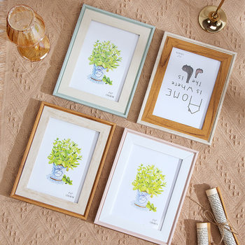 Nordic ins wind photo frame 6 inch 7 inch 8 inch multi-size fixed picture frame frame wall hanging table ornaments manufacturers wholesale