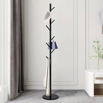 Coat Rack, Light Luxury Floor-Standing Clothes Rack, Dormitory Bedroom Simple Clothes Rack, Clothes Rack, Vertical Home Living Room Bag Hanging
