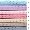 Cotton fabric geometric small black dot printed cotton twill bedding clothes cotton fabric wholesale