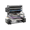 Cross-Border Desktop Metal Storage Rack Office Multi-Functional File Storage Rack with Pen Holder Iron Storage Rack