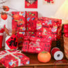 2026 New Year Gift Wrapping Paper Cartoon Pony Red Festive Large Thickeneded Kraft Paper Gift Wrapping Paper